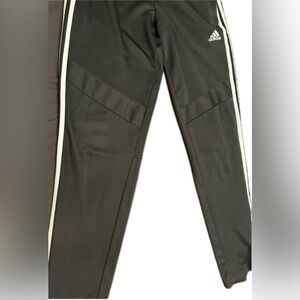 adidas Black Track Pants with White Stripes
